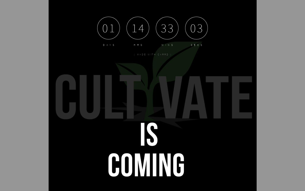 Carrd profile picture for @cultivate